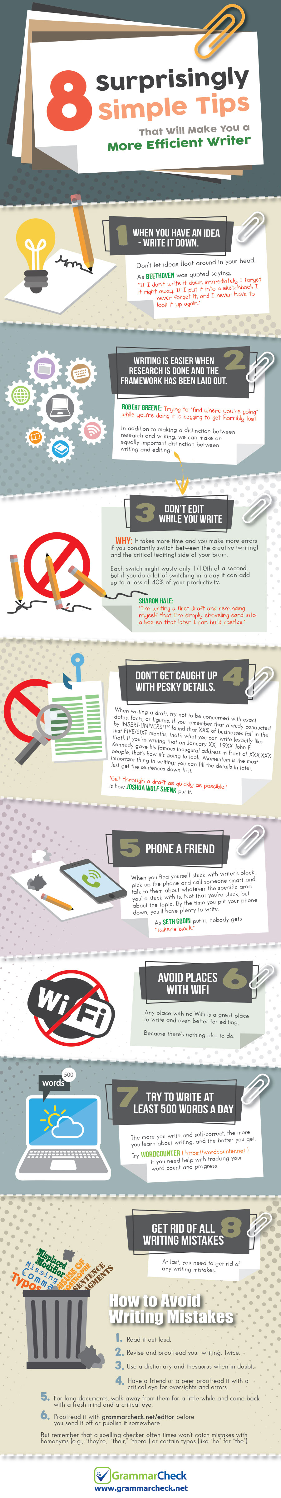 8 Surprisingly Simple Tips That Will Make You a More Efficient Writer (Infographic)