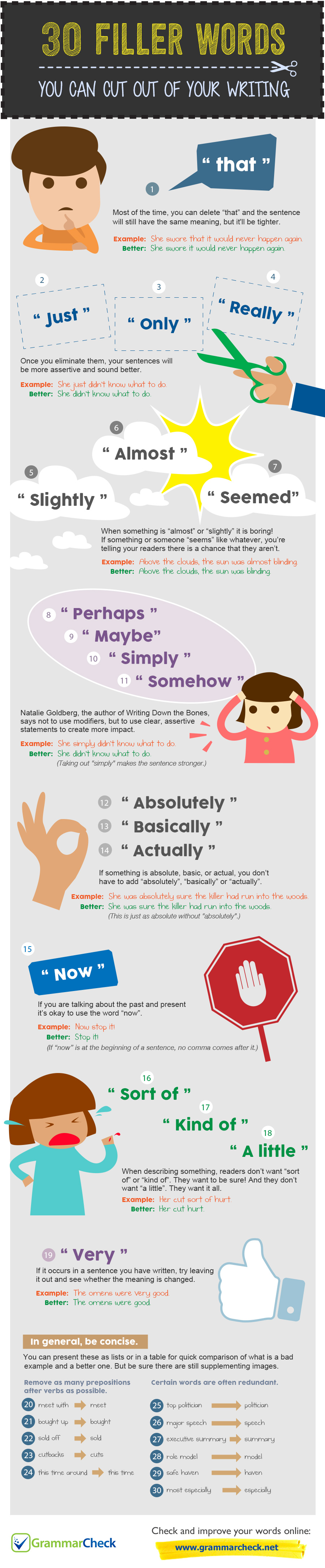 30 Filler Words You Can Cut Out of Your Writing (Infographic)