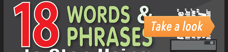 18 Words and Phrases to Stop Using at Work (Infographic) post image