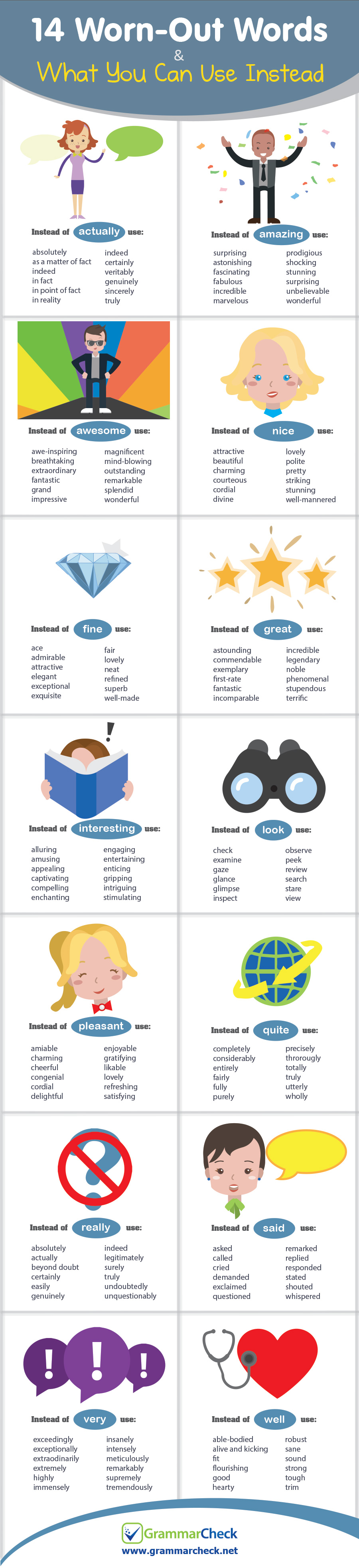 14 Worn-Out Words & What You Can Use Instead (Infographic)